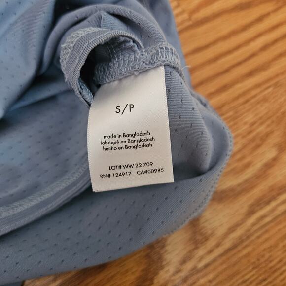 We Wore What Blue Muscle Cropped Tank Top Size Small - Picture 6 of 8